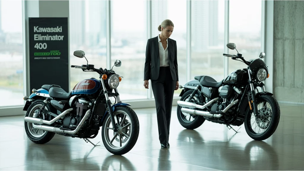 Kawasaki Eliminator 400 vs Harley X500
