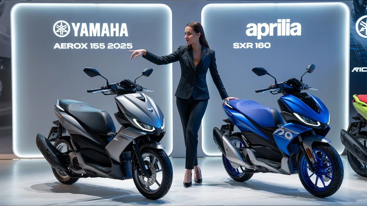 Yamaha Aerox 155 2025 vs Aprilia SXR 160